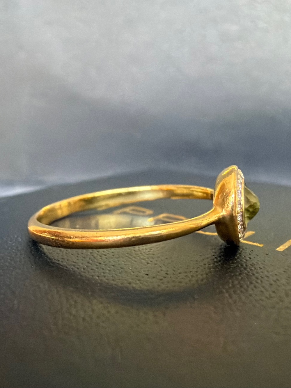 Ippolita 18k Gold Peridot w Diamonds Lolipop Mini Ring -6.5 Like NEW - Picture 5 of 11